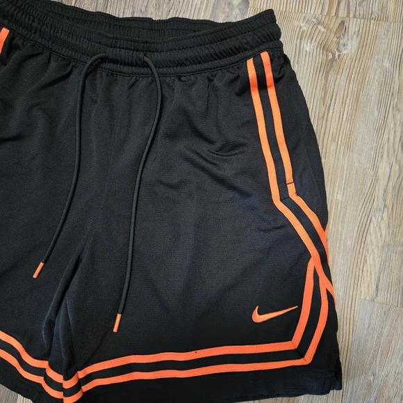 Nike Black Shorts with Orange Stripes - Picture 6 of 7